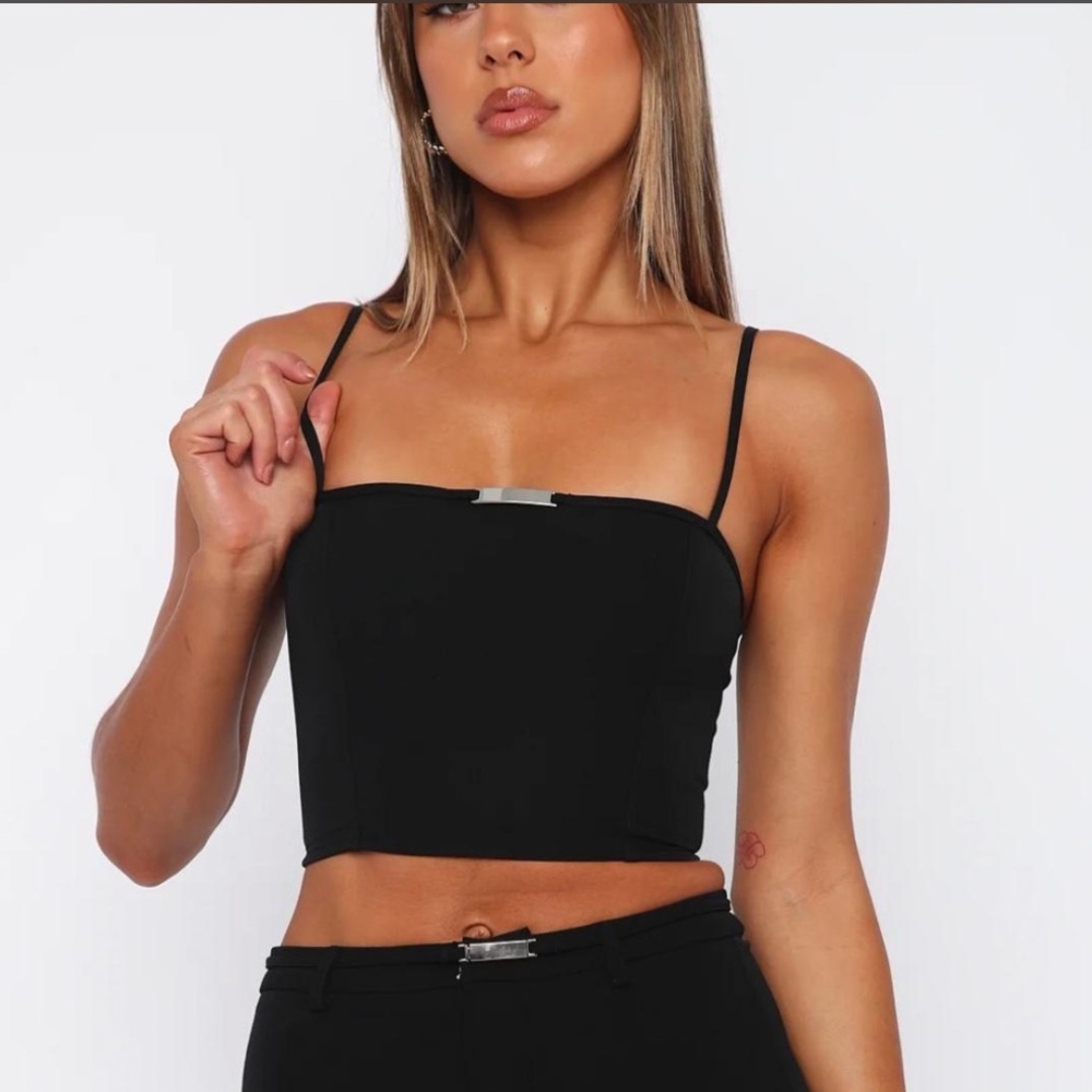 White Fox Make Me Wonder Crop Top